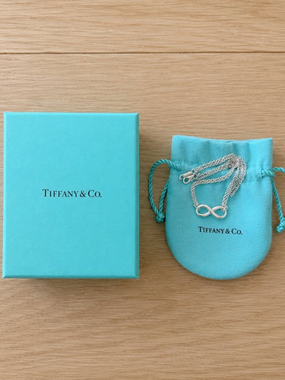 NEW Tiffany & Co Infinity Sterling Silver Necklace